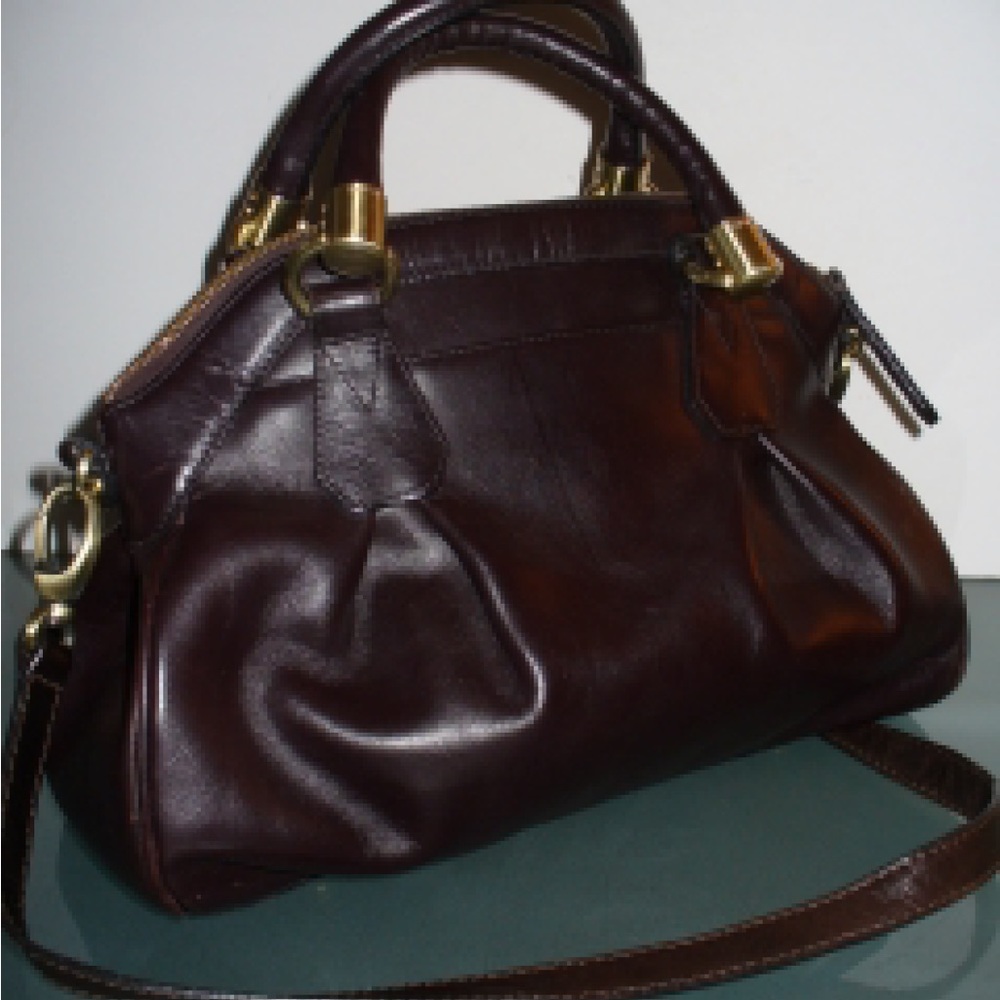 Gorgeous vintage Brahmin bag. Deep, rich burgundy. Deep rich burgundy brown.
